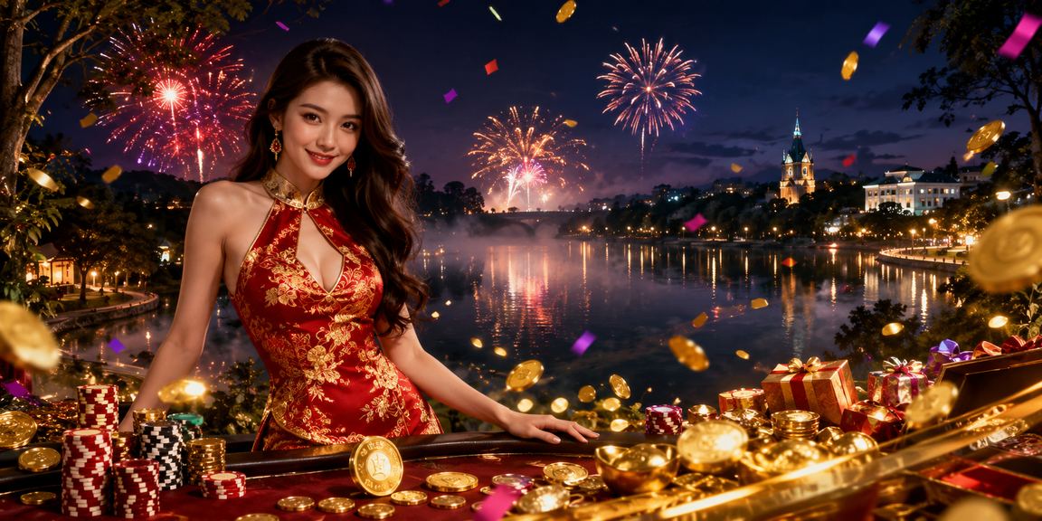 Người chơi thưởng thức casino qua điện thoại tại lễ hội Đà Lạt