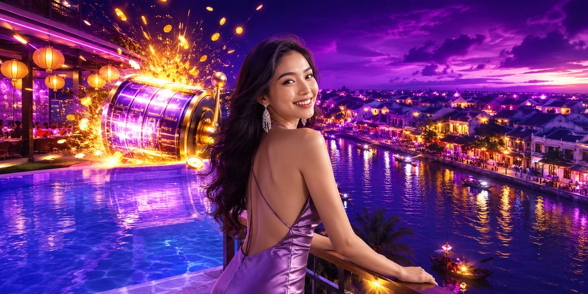 Người dùng Hội An trải nghiệm slot game tại quán cà phê buổi sáng